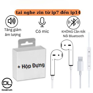  Tai nghe nhét tai có dây chân dẹt ZIN dành cho 7 8 X Xsmax 11 12 13 pro max promax Bảo Hành 12 Tháng 
