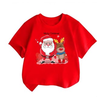 Áo thun cho bé Noel áo phông mừng giáng sinh in hình độc đáo cho bé trai bé gái