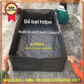 Bể bạt nuôi ốc ,ếch,lươn ,cá- bạt đen HDPE