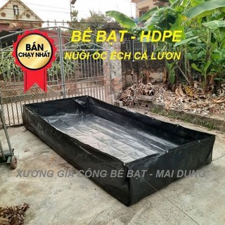Bể bạt nuôi ốc ,ếch,lươn ,cá- bạt đen HDPE