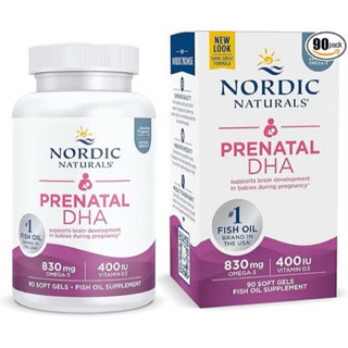Viên Uống Prenatal DHA Nordic Naturals Bổ Sung Omega-3 cho Mẹ Bầu/ Mẹ Sau Sinh - Hàng Mỹ Bay Air