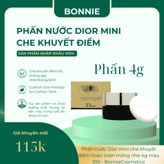 Phấn nước Dior mini che khuyết điểm hoàn toàn mỏng nhẹ 4g màu 010