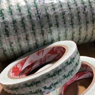Băng keo THANK YOU dán ly cafe - nắp hộp kích cỡ 12mm