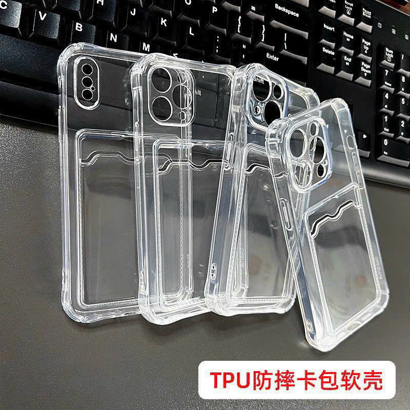 Ốp silicon chống shock cài thẻ ip16/ ip16 pro/ip16 plus/ ip 16 pro max