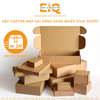 [Hoả Tốc 0đ] 10 Hộp Giấy Carton Nắp Gài Đóng Gói Hàng Hóa | Thùng Carton, Hộp Carton Lớn Nhỏ Giá Rẻ