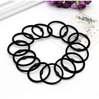 Sỉ 10 Buộc tóc đen trơn nhẹ nhàng co giãn - SP000582