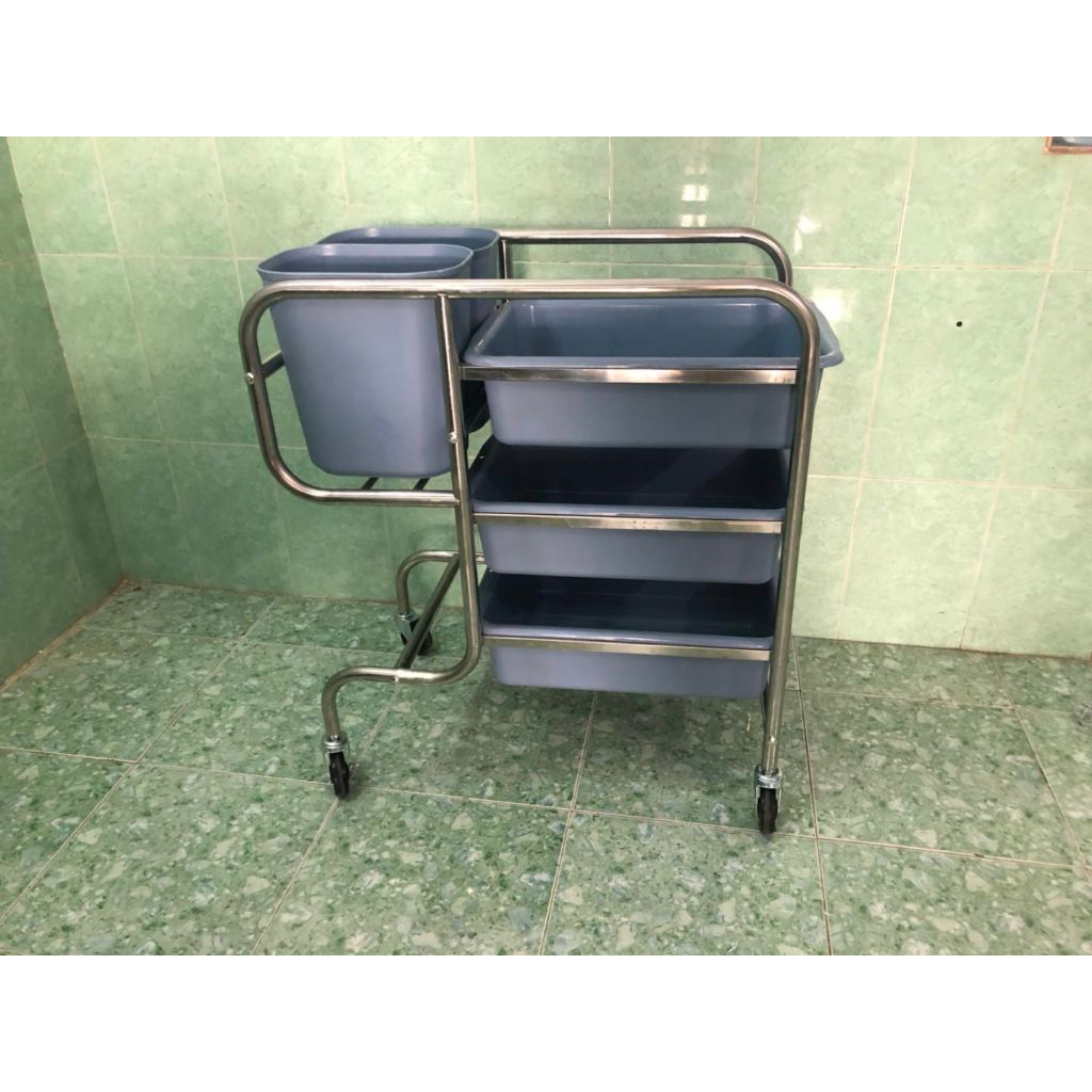 XE ĐẨY THU GOM CHÉN DĨA, GOM CHẤT THẢI