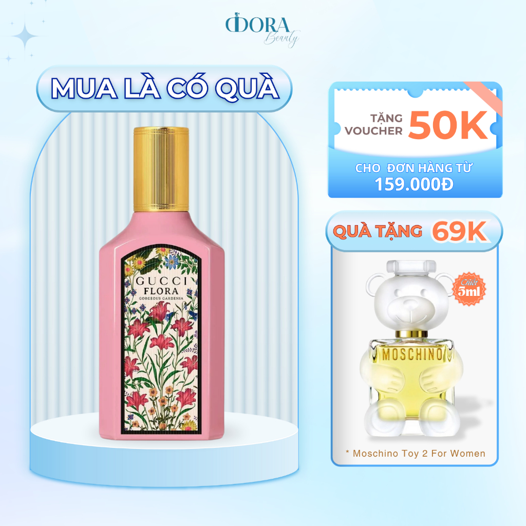 Nước hoa chiết 10ml nữ Gucci Flora Gorgeous Gardenia Eau de Parfum - Hương thơm nữ tính, ngọt ngào - Dorabeauty
