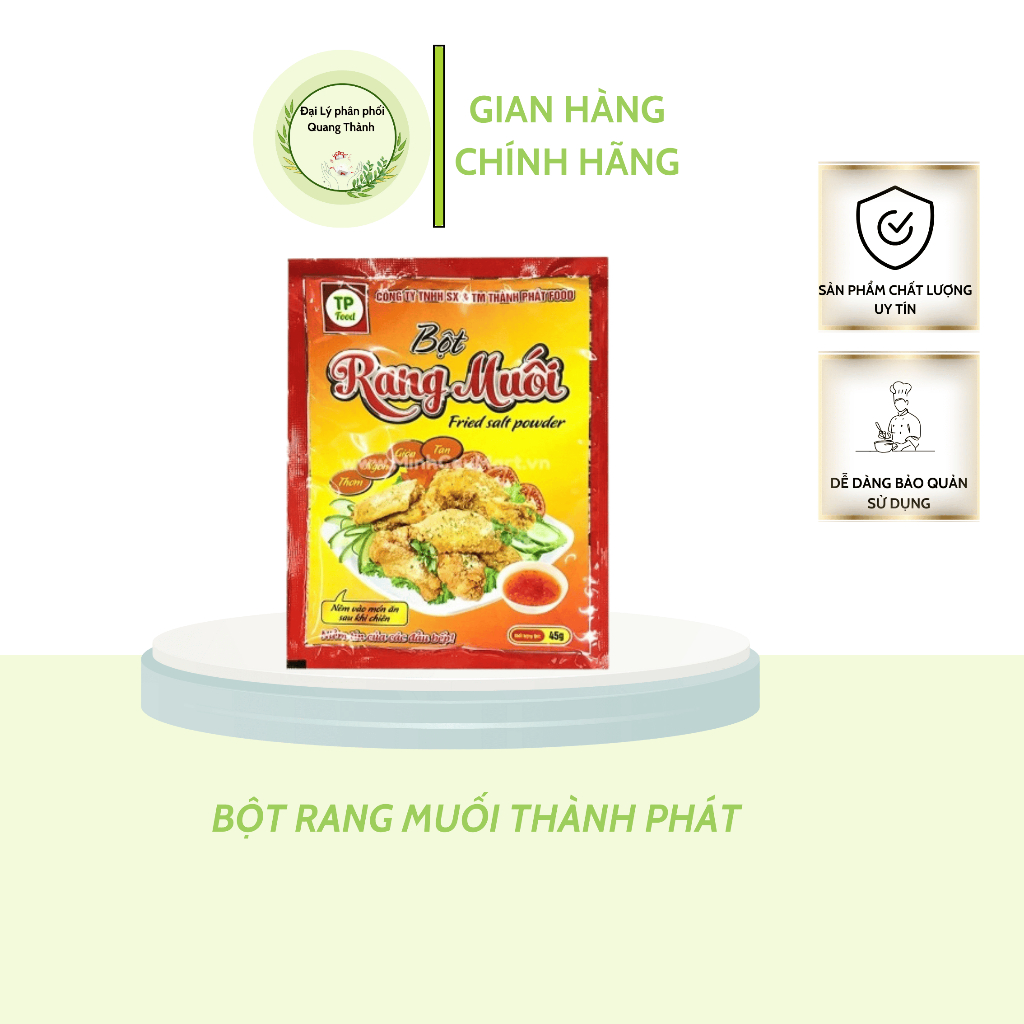 Bột Muối Rang Thành Phát loại 45g (làm gà / ếch / hải sản/ sườn sụn rang muối chuẩn vị)