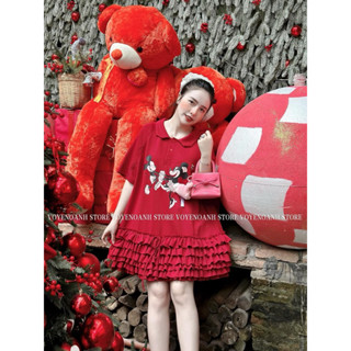 | Chang Tròn | Mickey Dress - Đầm baby doll Bigsize - Mickey Đen Đỏ ( Video hình ảnh Hàng Thật Của Shop )