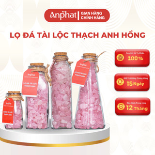 Lọ đá tài lộc thạch anh Hồng An Phát, Hũ đá thanh tẩy, Hỗ trợ năng lượng, decor trang trí nhà cửa.