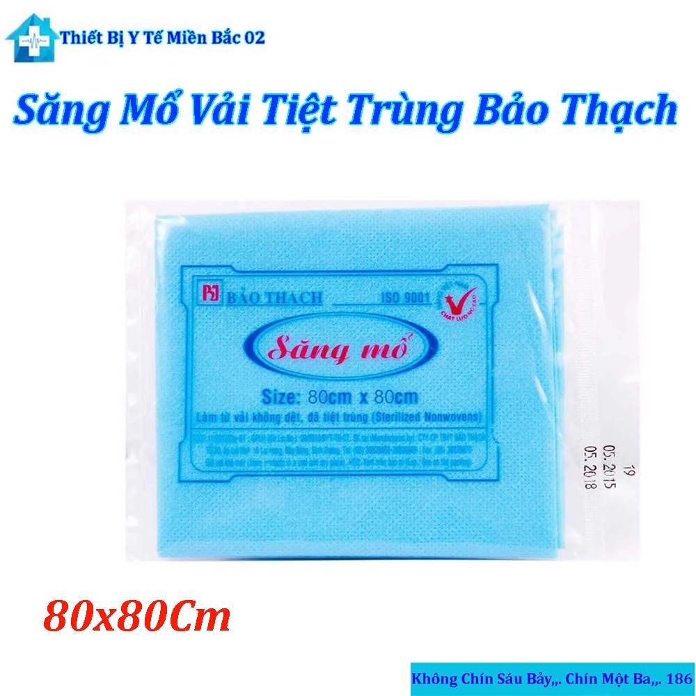 Săng Mổ Vải Tiệt Trùng Bảo Thạch 80x80Cm