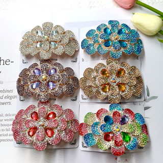 Kẹp Tóc Đuôi Cá Đính Đá Pha Lê Cao Cấp - Phụ Kiện Tóc Dự Tiệc Sang Cho Nữ Trên 40 Tuổi Quà Tặng Mẹ