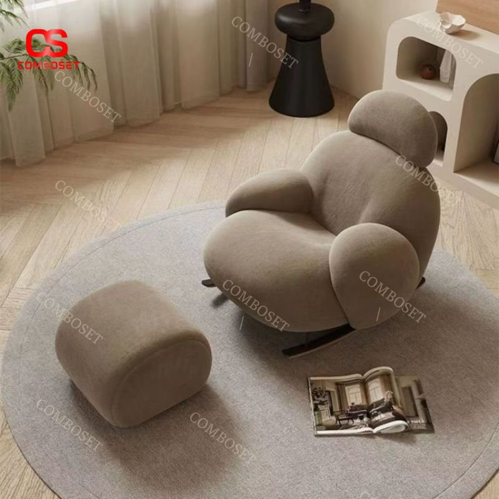 Ghế Bập Bênh Thiết Kế Đám Mây, Ghế Sofa Lười, Ghế Sofa Thư Giãn Dành Cho Phòng Khách/Phòng Ngủ