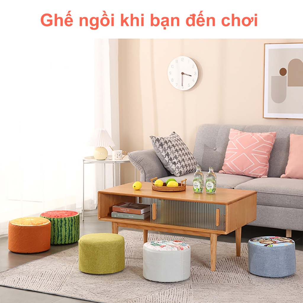 🐼MY🐼Ghế Đẩu Tròn Đa Năng Dành Cho ,Đổi Giày Ghế Nhỏ Ghế Thấp Sáng Phim hoạt hình Trẻ Em Đơn Giản Ghế | BigBuy360 - bigbuy360.vn