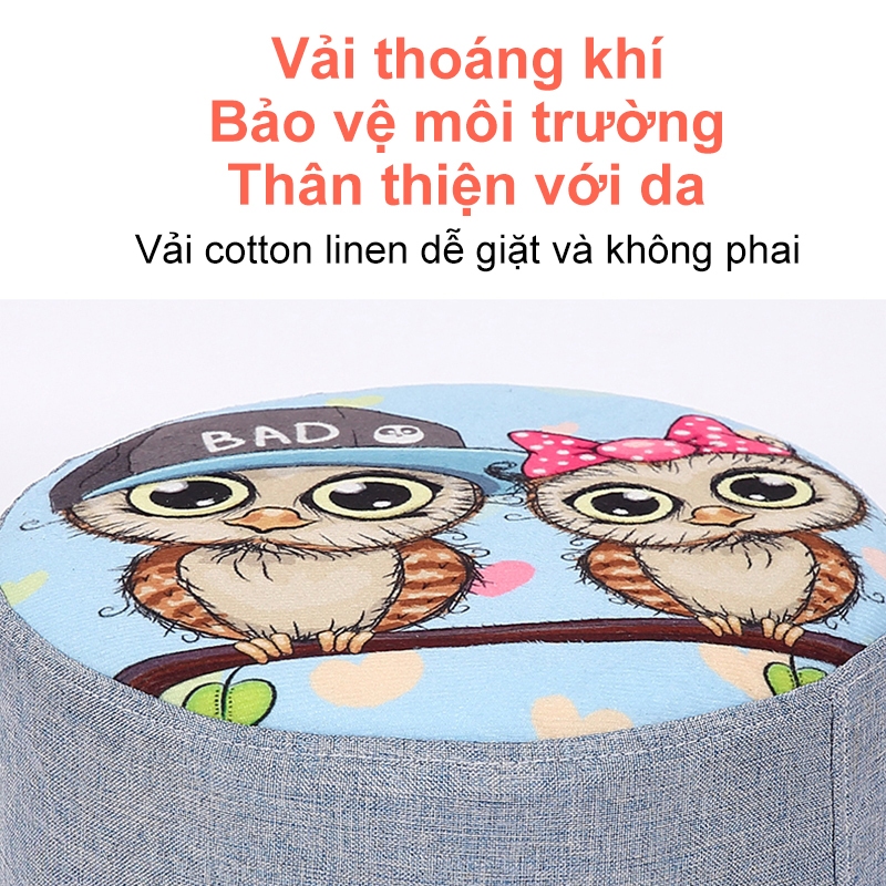 🐼MY🐼Ghế Đẩu Tròn Đa Năng Dành Cho ,Đổi Giày Ghế Nhỏ Ghế Thấp Sáng Phim hoạt hình Trẻ Em Đơn Giản Ghế | BigBuy360 - bigbuy360.vn