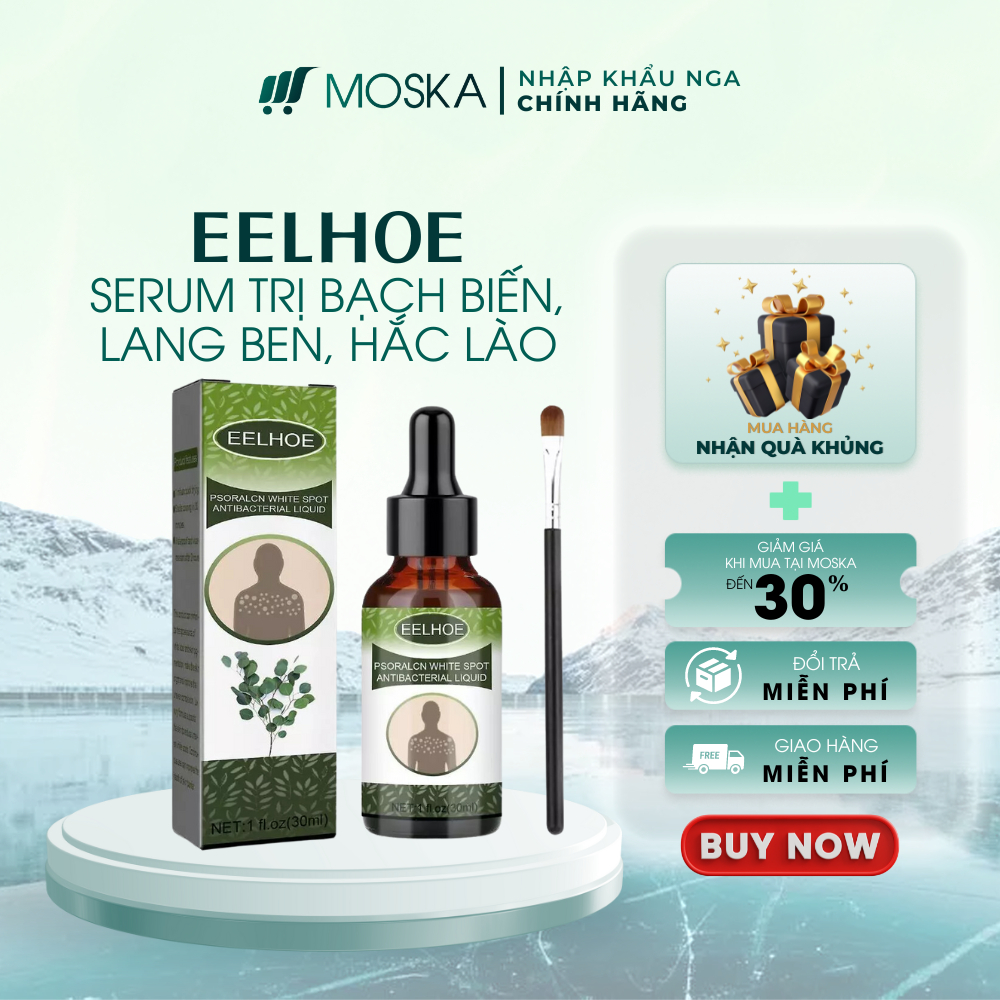 Tinh Chất Bôi Lang Ben Bạch Biến Hắc Lào EELHOE 30ml, Serum Xoá Tan Bạch Biến, Vảy Phấn Trắng, Giúp Da Sạch Khoẻ Đều Màu