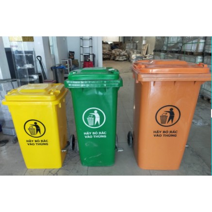THÙNG RÁC CÔNG CỘNG ĐẠP CHÂN 240L