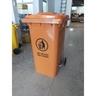 THÙNG RÁC CÔNG CỘNG ĐẠP CHÂN 240L