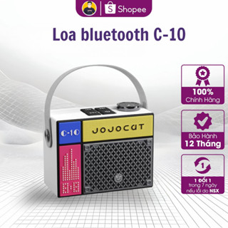  Loa Bluetooth Mini JOJOCAT C-10 - Bass Mạnh -Thiết Kế Hiện Đại Màu Sắc Năng Động Trẻ trung- Bluetooth 5.1 Pin 6-8 giờ 