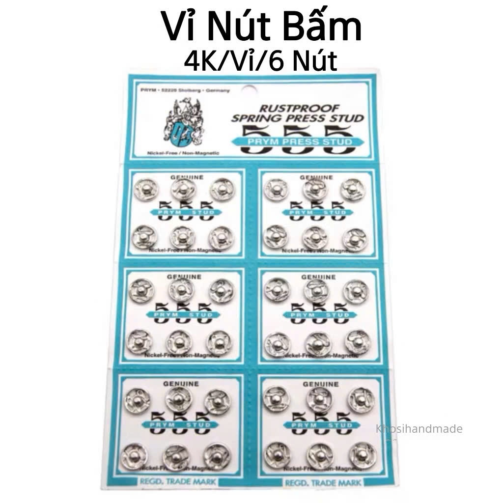 Combo 3 Vỉ Nút Bấm (15K/3Vỉ/Nhỏ) - Khosihandmade