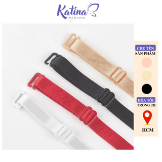 KTD14 Cặp 2 Dây Áo Ngực KATINABRA Co Dãn Trống Trượt Có Thể Điều Chỉnh Nhiều Màu Kích Thước Ngang 1cm