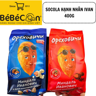 Socola hạnh nhân trắng nâu Ivan chuẩn hàng Nga