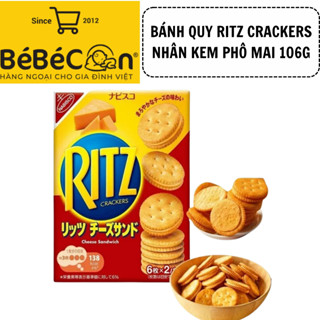 Bánh quy Ritz Crackers nhân kem phô mai 106g Snack Ăn Vặt Thức Ăn Food
