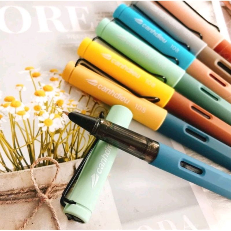 Bút máy luyện chữ đẹp, cánh diều CD108 ngòi lá tre thanh đậm