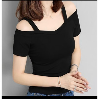 áo thun kiểu trễ vai dây bigsize 40-120kg