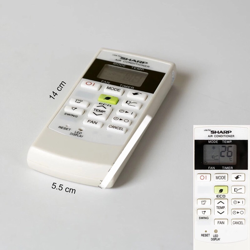 Remote máy lạnh Sharp Eco + Pin.