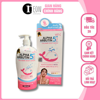 Sữa Dưỡng Thể Trắng Da Alpha Arbutin Collagen Lotion Body Serum 5 Plus Thái Lan 500ml - NEON BEAUTY