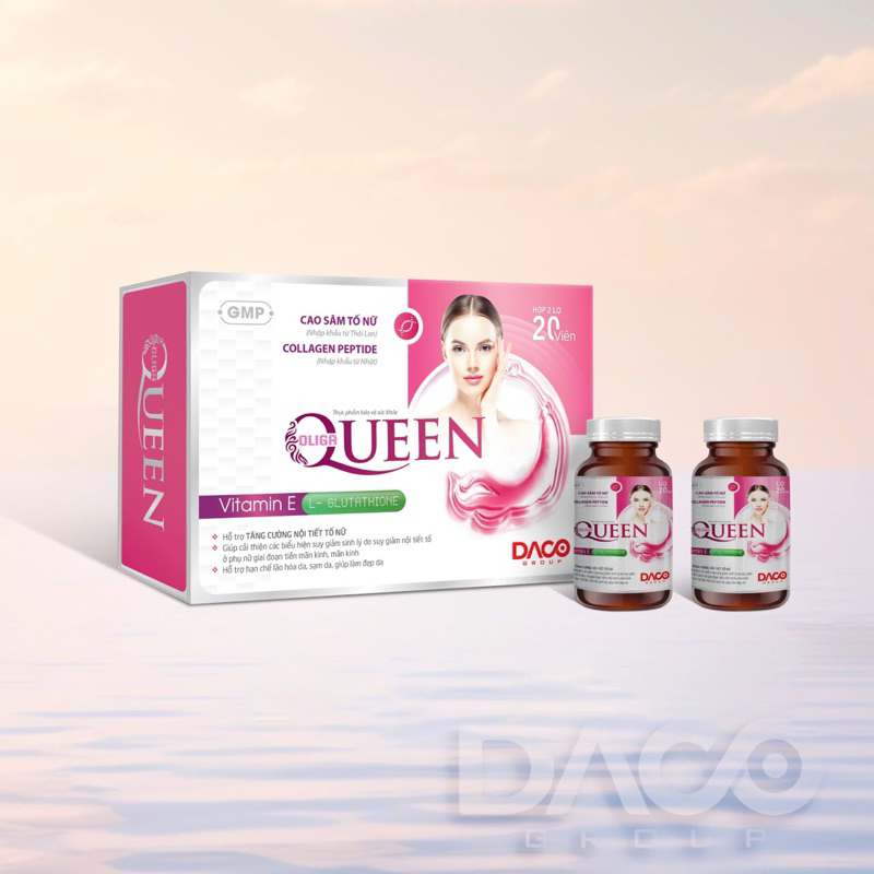 ✅[Chính hãng] Viên Uống OLIGA Queen - Cải Thiện Nội Tiết Tố Nữ, Giảm Bốc Hỏa -Giúp Da Săn Chắc-Sáng 