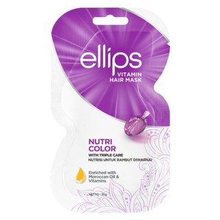 Kem Ủ Tóc Ellips Phục Hồi Hư Tổn, Dưỡng Tóc Bóng Mượt Bồng BềnhHair Mask 20g Hasaki Sản Phẩm Chính Hãng