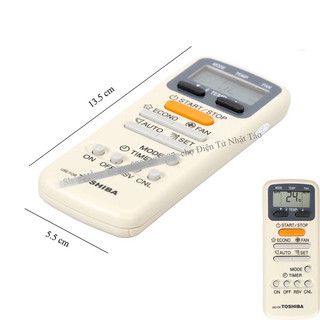 Remote máy lạnh Toshiba + Pin.