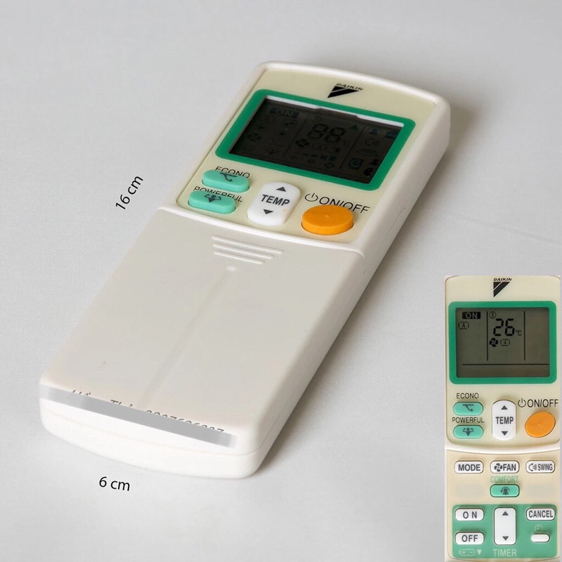 Remote máy lạnh Daikin Econo + Pin.