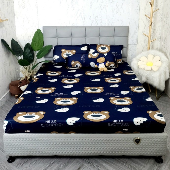 👄Bộ Sưu Tập Thun👄 Bộ 4 Món Ga Và 3 Vỏ Gối, Thun Hàn Quốc 5D Thoáng Mát, Không Nhăn Xù_Nemtot Bedding