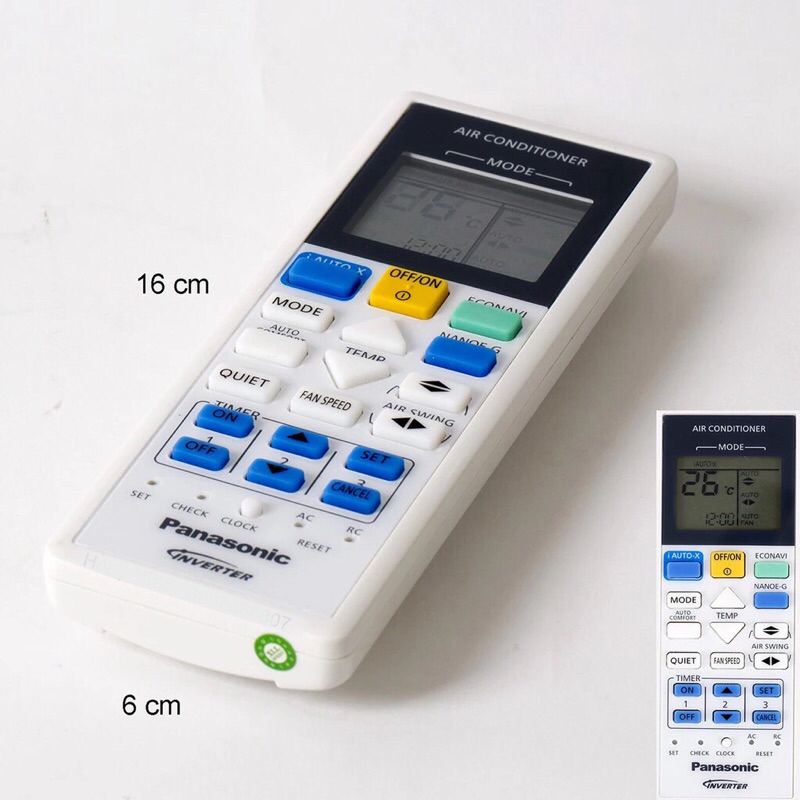 Remote máy lạnh Panasonic inverter + Pin