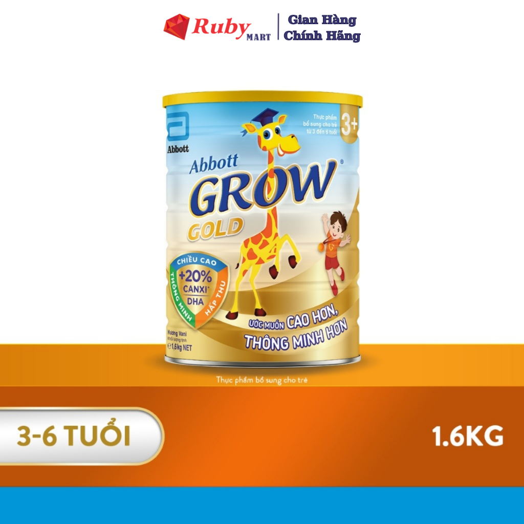 Sữa bột Abbott Grow Gold 3+ 1.6kg