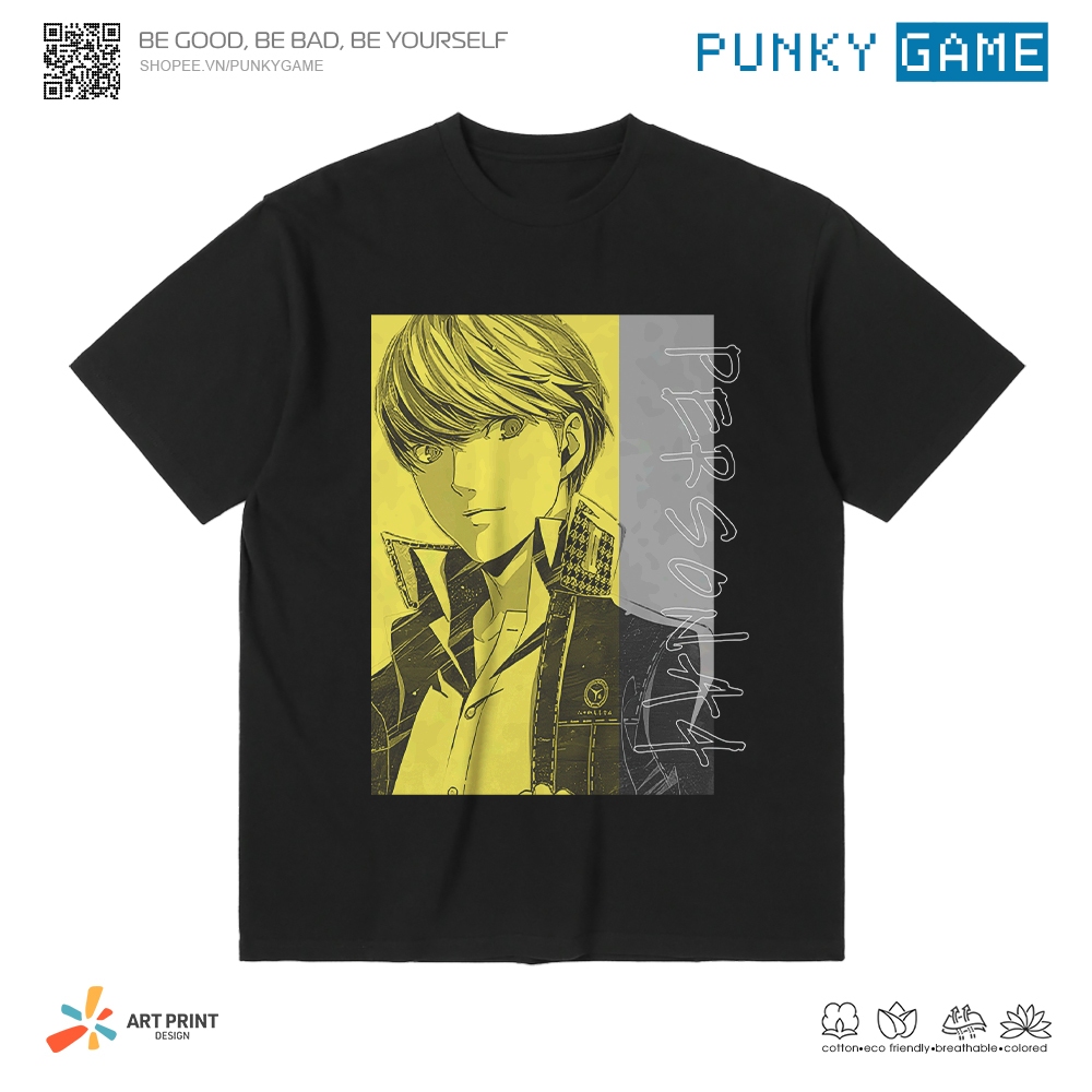 Áo thun Unisex Persona 4 Color Art Cotton 100% ngắn tay