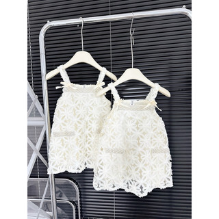 (10-35kg)Váy ren 2 lớp nơ dây viền ngọc sịn sò cho bé gái❣️❣️