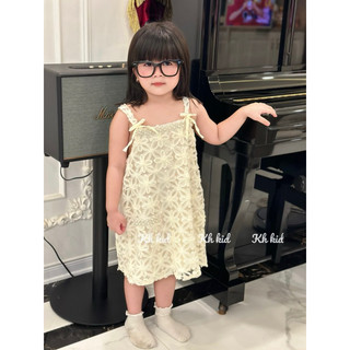 (10-35kg)Váy ren 2 lớp nơ dây viền ngọc sịn sò cho bé gái❣️❣️