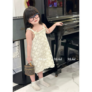 (10-35kg)Váy ren 2 lớp nơ dây viền ngọc sịn sò cho bé gái❣️❣️