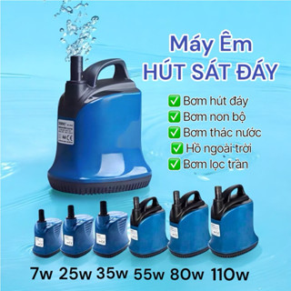 Máy Bơm Chìm Hút Đáy Bể Cá SOBO 7w, 25w,35w, 55w,80w, 110w - Máy Bơm Nước Hồ Cá, Hút Cặn, Thay Nước Bơm Hòn Non Bộ 01
