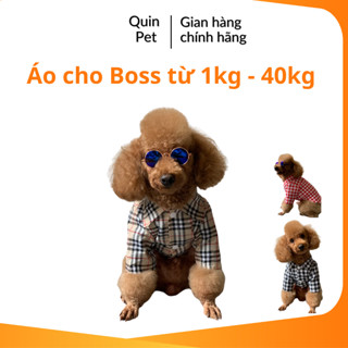 Quin pet Áo sơ mi burberry cho thú cưng, áo sơ mi cho chó mèo