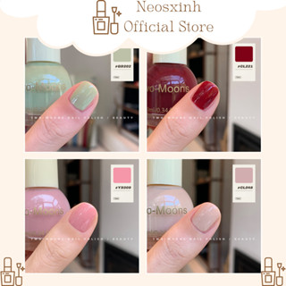 Sơn Móng Tay Tự Khô Màu Đỏ Nude Hồng Tự Nhiên Xanh Pastel Two-Moons 10ml - Neosxinh Nails