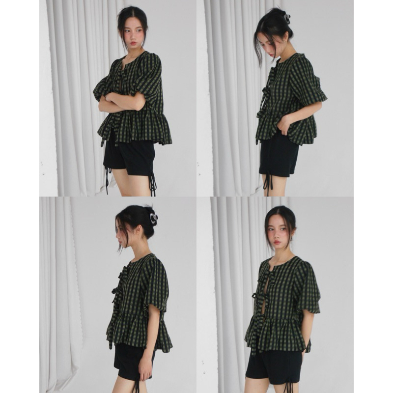 BOWTIE SHORTS quần tăm 2 lớp thắt nơ hai bên CUDDLE/R
