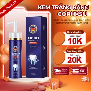  Kem Trắng Răng COPHKSU Nhập Khẩu Đức - Gel Trắng Răng Nano COPHKSU Đánh Bật Cao Răng Mảng Bám Sạch Ố Vàng Cao Răng 150g 
