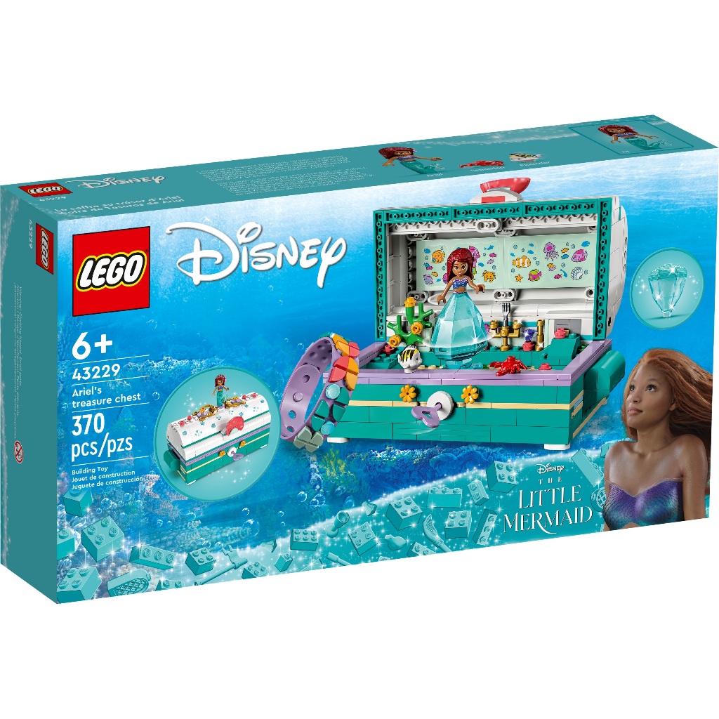 [HAPPY.BRICKS] LEGO DISNEY 43229 - RƯƠNG KHO BÁU CỦA ARIEL - ARIEL'S TREASURE CHEST