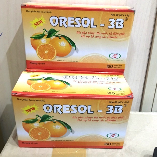 ORESOLAC 3B Bột pha uống ORESOL 3B  Bột pha uống ORESOL 3B Bù Nước Và Chất Điện Giải
